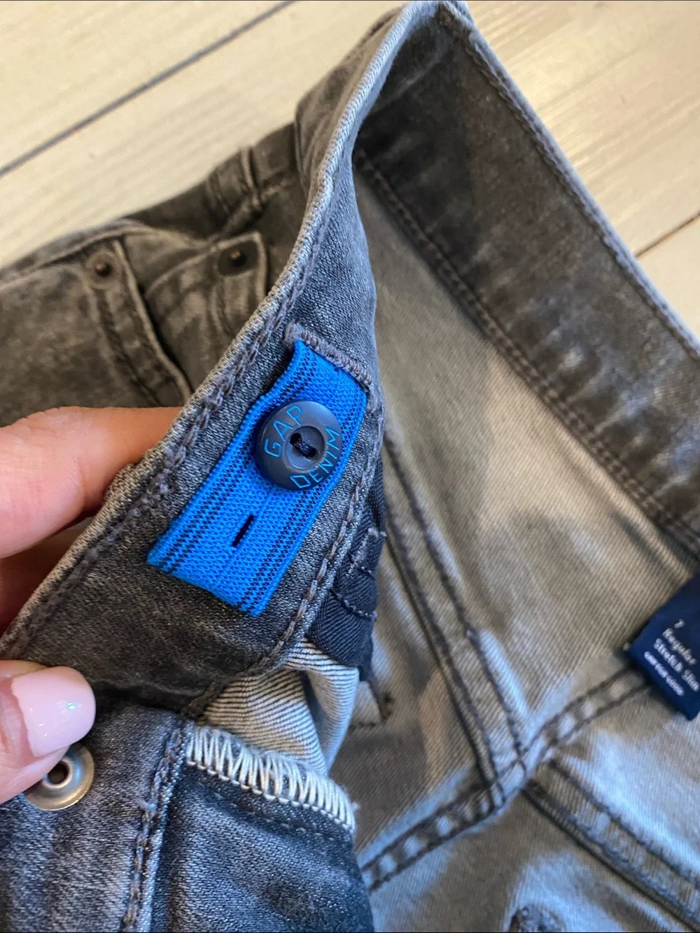 GAP Kids Washed Gray Denim Jeans
